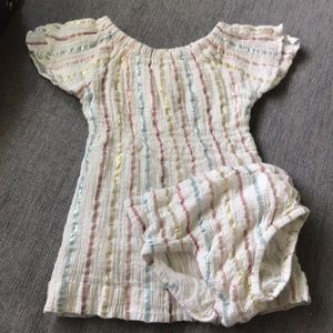 Gymboree striped dress 6-12mo